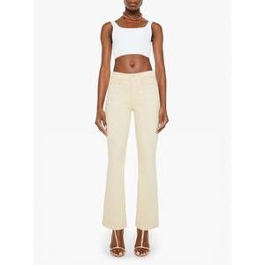 MOTHER Flare & Wide Leg Jeans in Cream